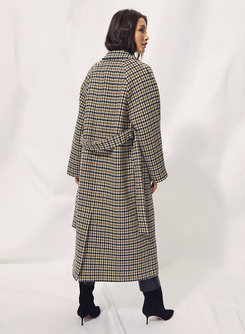 PRESCOTT WOOL COAT - Menswear houndstooth wool coat PRESCOTT WOOL COAT - Menswear houndstooth wool coat
