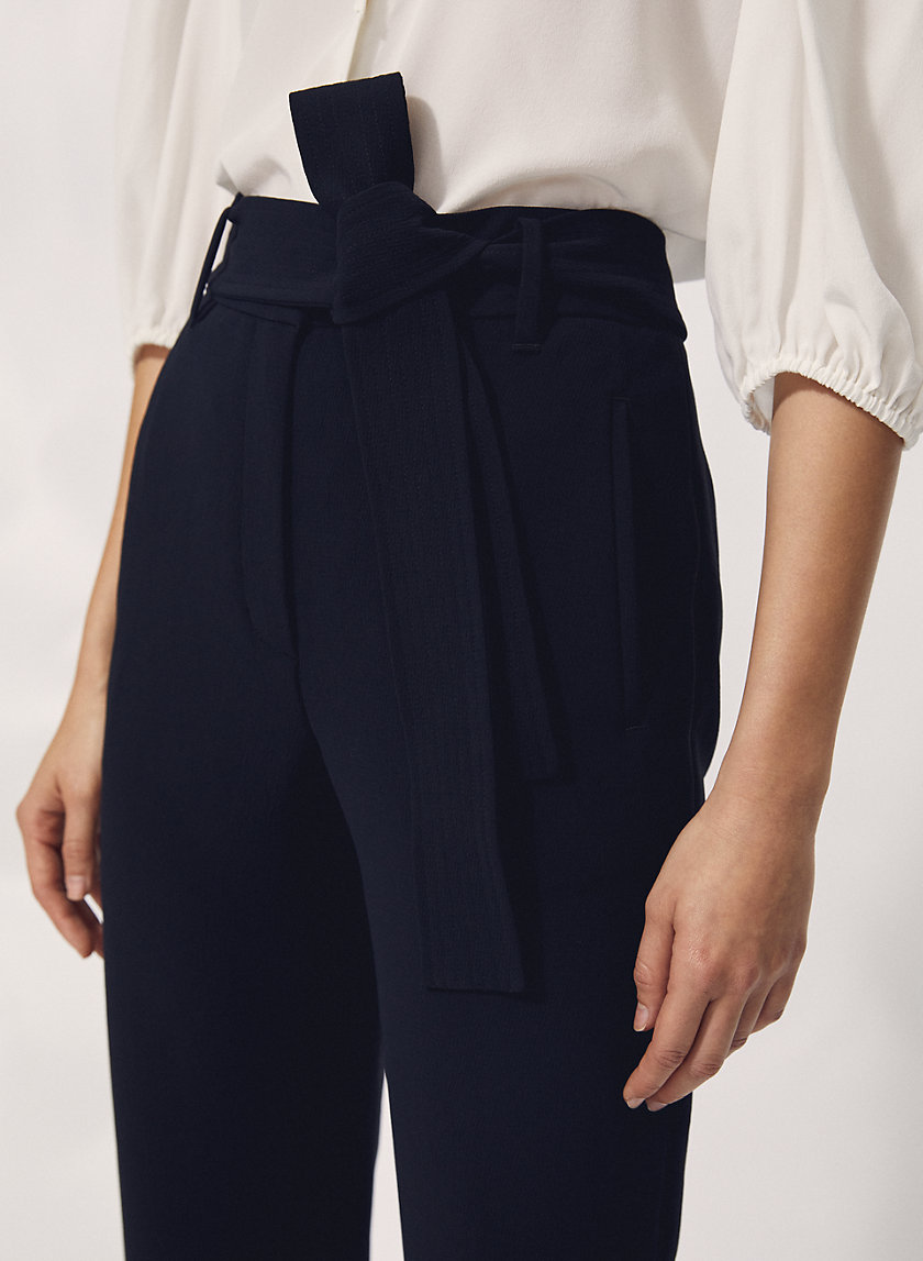 NEW TIE-FRONT PANT - Cropped high-waisted pants NEW TIE-FRONT PANT - Cropped high-waisted pants