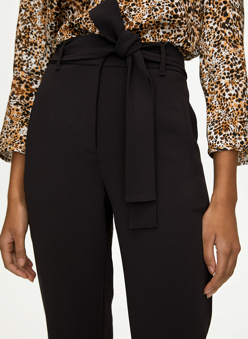 NEW TIE-FRONT PANT - Cropped high-waisted pants NEW TIE-FRONT PANT - Cropped high-waisted pants