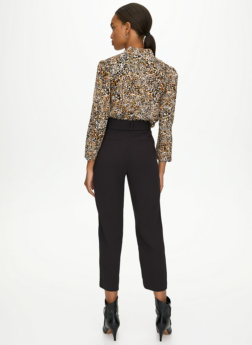 NEW TIE-FRONT PANT - Cropped high-waisted pants NEW TIE-FRONT PANT - Cropped high-waisted pants