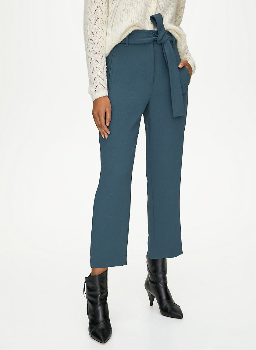 NEW TIE-FRONT PANT - Cropped high-waisted pants NEW TIE-FRONT PANT - Cropped high-waisted pants