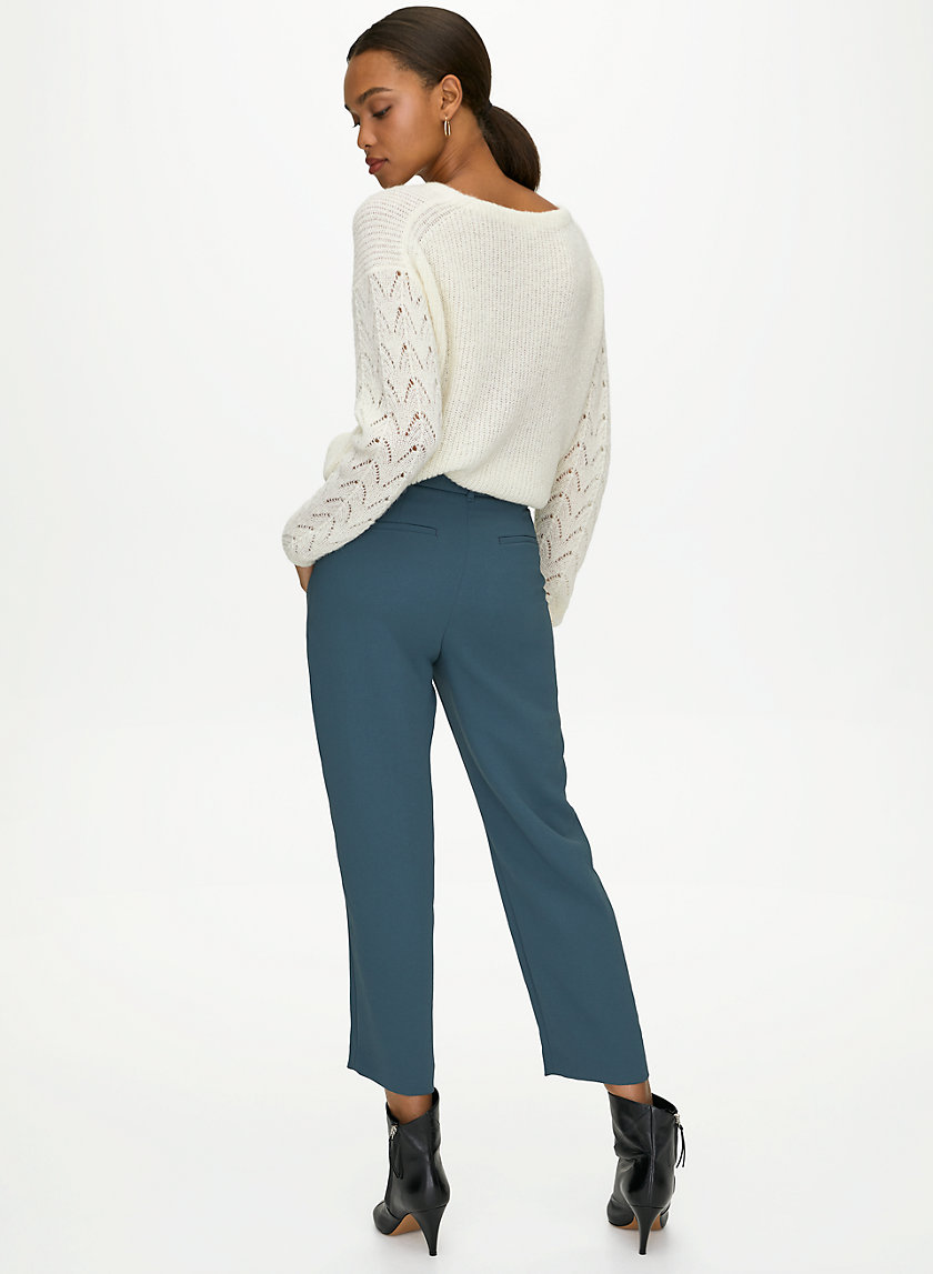 NEW TIE-FRONT PANT - Cropped high-waisted pants NEW TIE-FRONT PANT - Cropped high-waisted pants