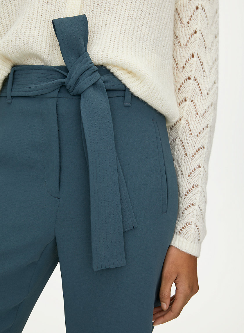 NEW TIE-FRONT PANT - Cropped high-waisted pants NEW TIE-FRONT PANT - Cropped high-waisted pants