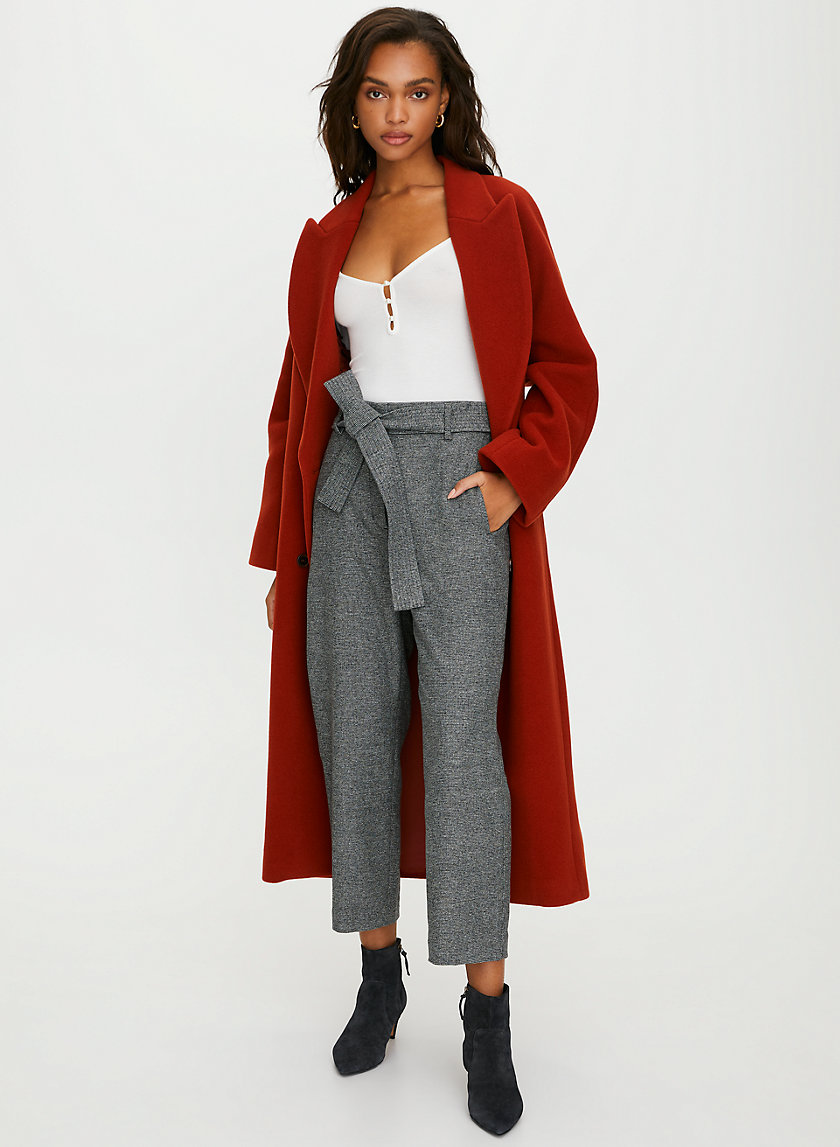 NEW TIE-FRONT WOOL PANT - High-waisted wool pants NEW TIE-FRONT WOOL PANT - High-waisted wool pants