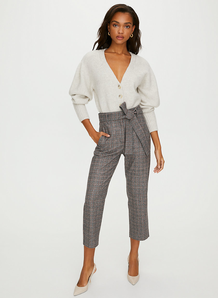 NEW TIE-FRONT WOOL PANT - High-waisted wool pants NEW TIE-FRONT WOOL PANT - High-waisted wool pants
