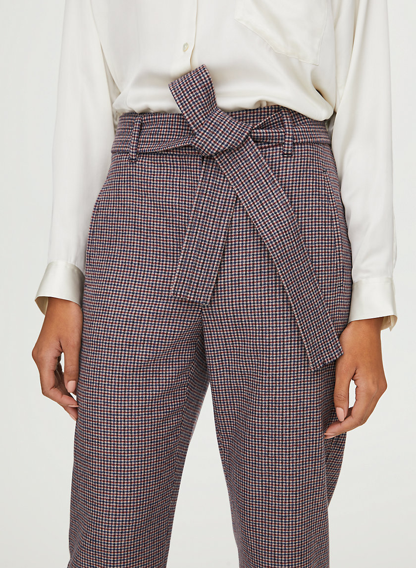 NEW TIE-FRONT WOOL PANT - High-waisted wool pants NEW TIE-FRONT WOOL PANT - High-waisted wool pants