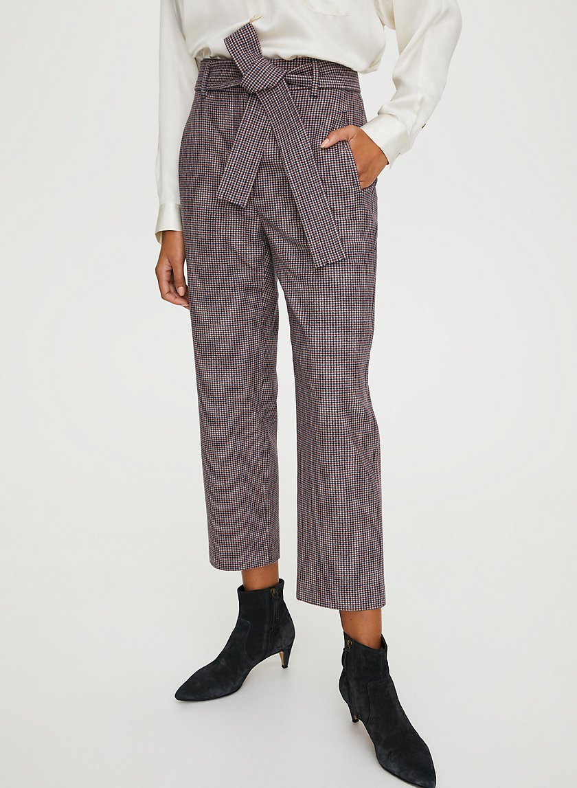 NEW TIE-FRONT WOOL PANT - High-waisted wool pants NEW TIE-FRONT WOOL PANT - High-waisted wool pants