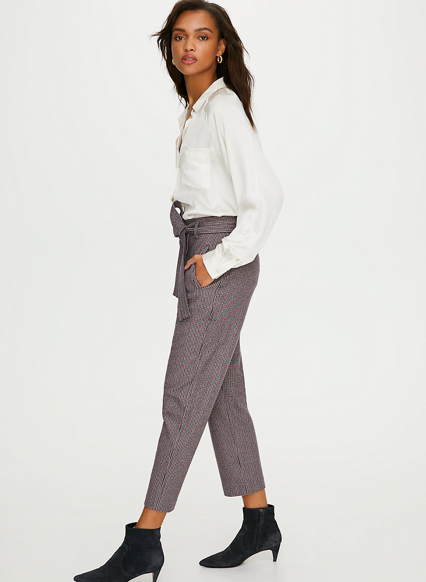 NEW TIE-FRONT WOOL PANT - High-waisted wool pants NEW TIE-FRONT WOOL PANT - High-waisted wool pants