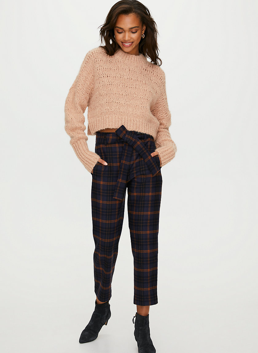 NEW TIE-FRONT WOOL PANT - High-waisted wool pants NEW TIE-FRONT WOOL PANT - High-waisted wool pants