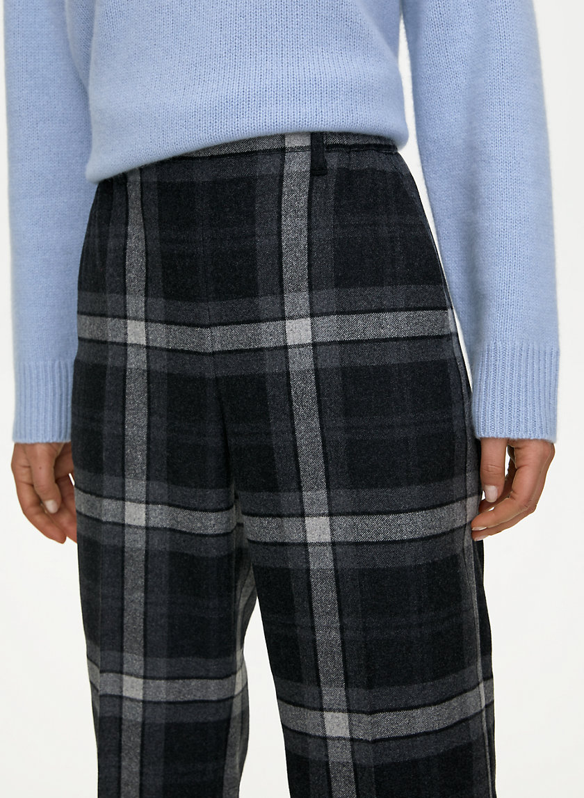 EASY PANT - High-rise, pull-on plaid trouser EASY PANT - High-rise, pull-on plaid trouser