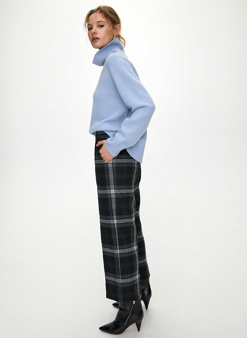 EASY PANT - High-rise, pull-on plaid trouser EASY PANT - High-rise, pull-on plaid trouser