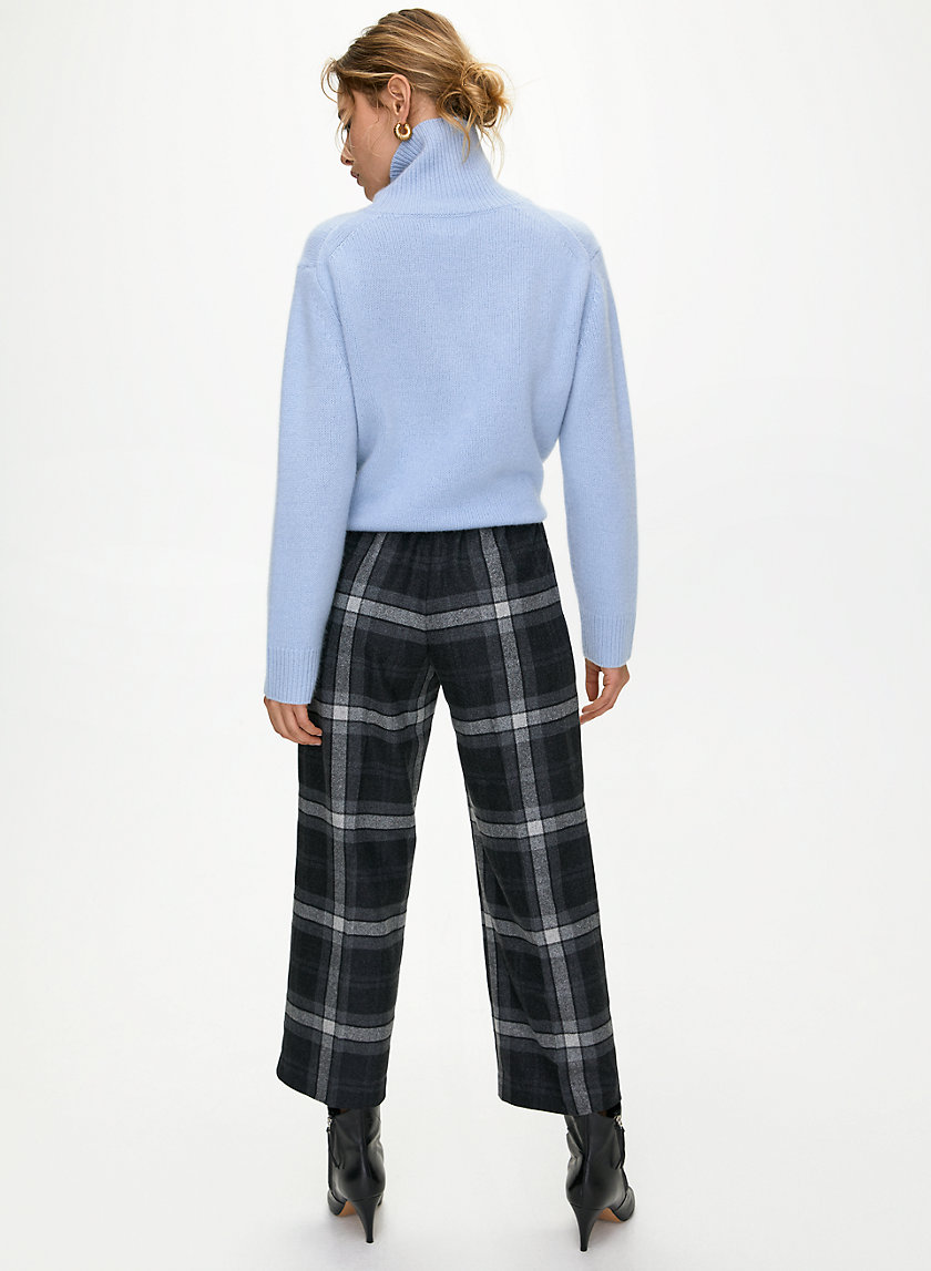 EASY PANT - High-rise, pull-on plaid trouser EASY PANT - High-rise, pull-on plaid trouser