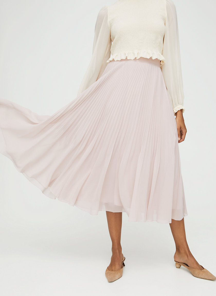 TWIRL SKIRT - Pleated, chiffon midi skirt TWIRL SKIRT - Pleated, chiffon midi skirt