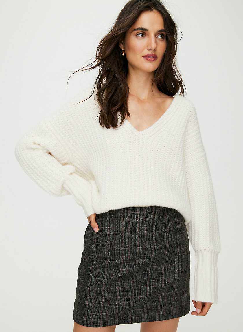 NEW CLASSIC CHECK MINI SKIRT - Wool-blend check mini skirt NEW CLASSIC CHECK MINI SKIRT - Wool-blend check mini skirt