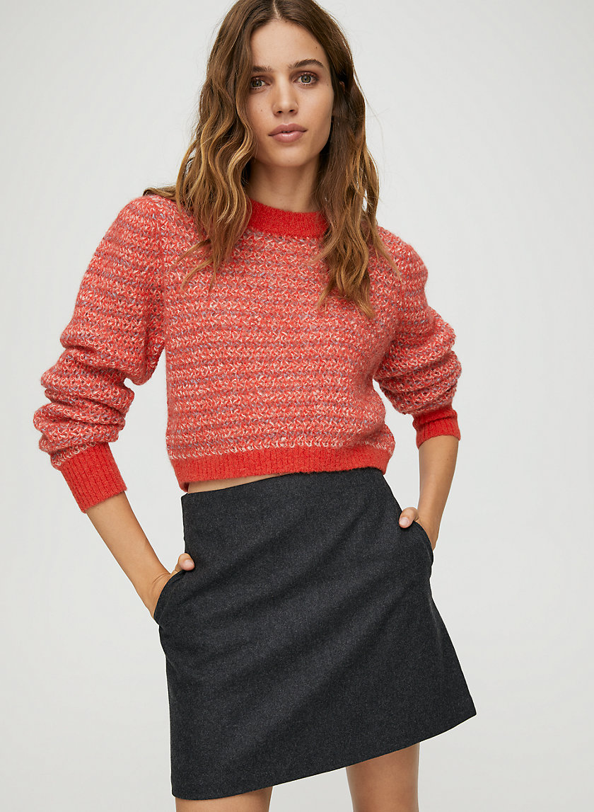 RENÉE CHECK SKIRT - Wool-blend check mini skirt RENÉE CHECK SKIRT - Wool-blend check mini skirt