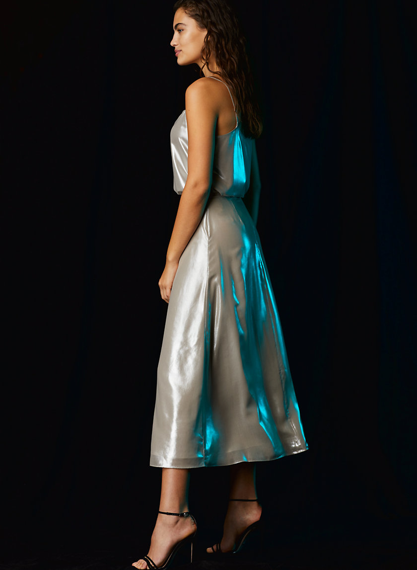 MIDI SKIRT - Foil-printed midi skirt MIDI SKIRT - Foil-printed midi skirt