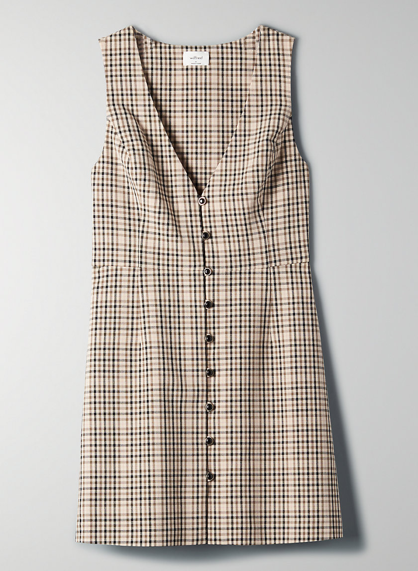 Aritzia plaid outlet dress