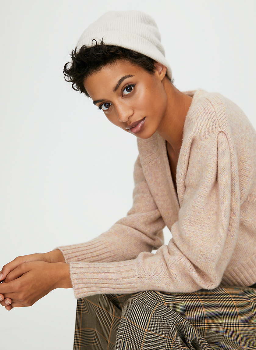 CASHMERE RIB BEANIE - Cashmere toque hat CASHMERE RIB BEANIE - Cashmere toque hat