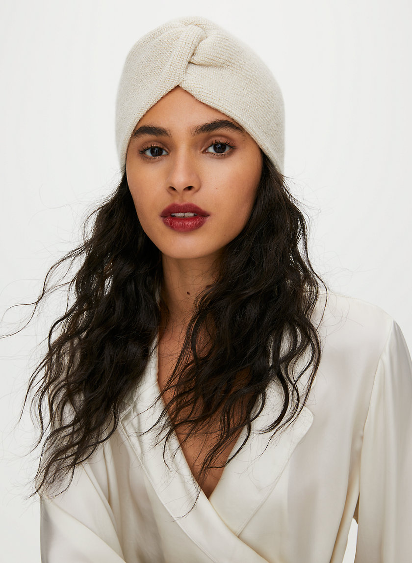CASHMERE KNOTTED HAT - Knotted turban CASHMERE KNOTTED HAT - Knotted turban