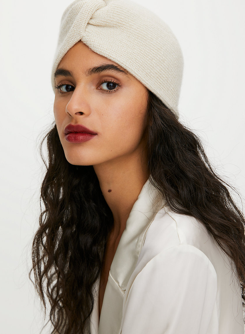 CASHMERE KNOTTED HAT - Knotted turban CASHMERE KNOTTED HAT - Knotted turban