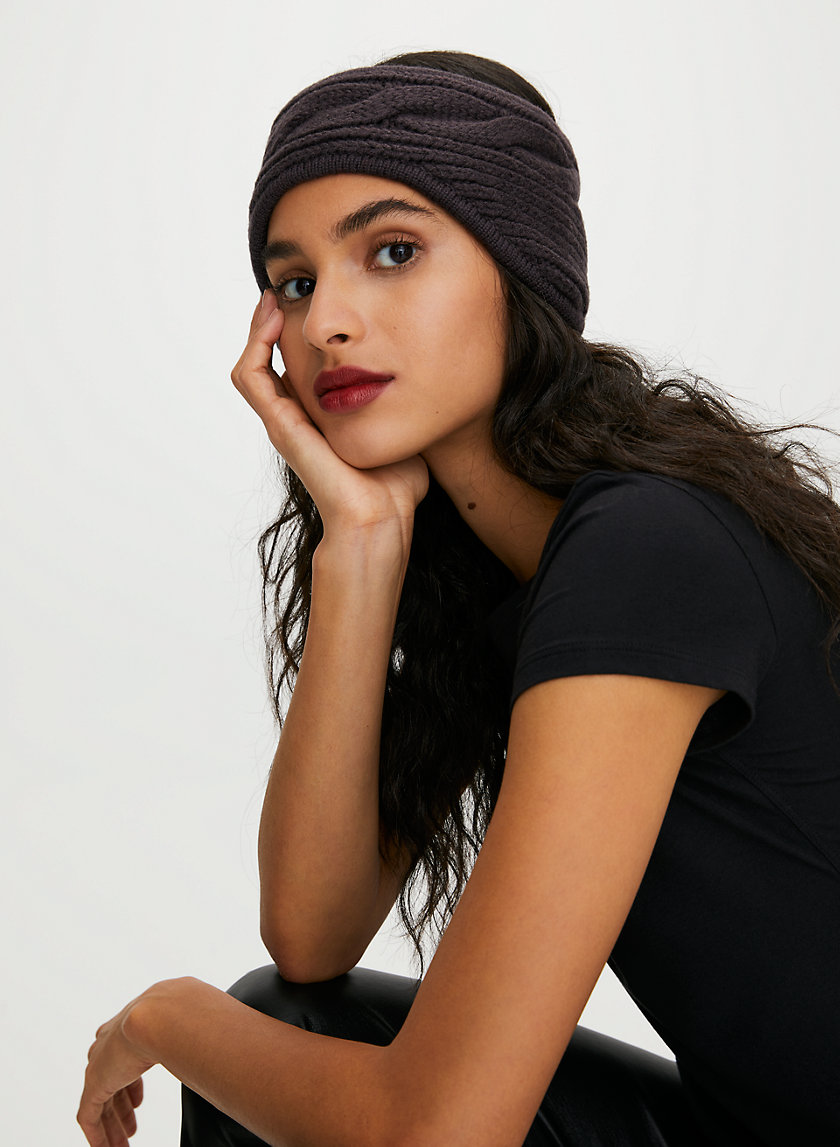 WOOL CABLE HEADBAND - Cable-knit headband WOOL CABLE HEADBAND - Cable-knit headband