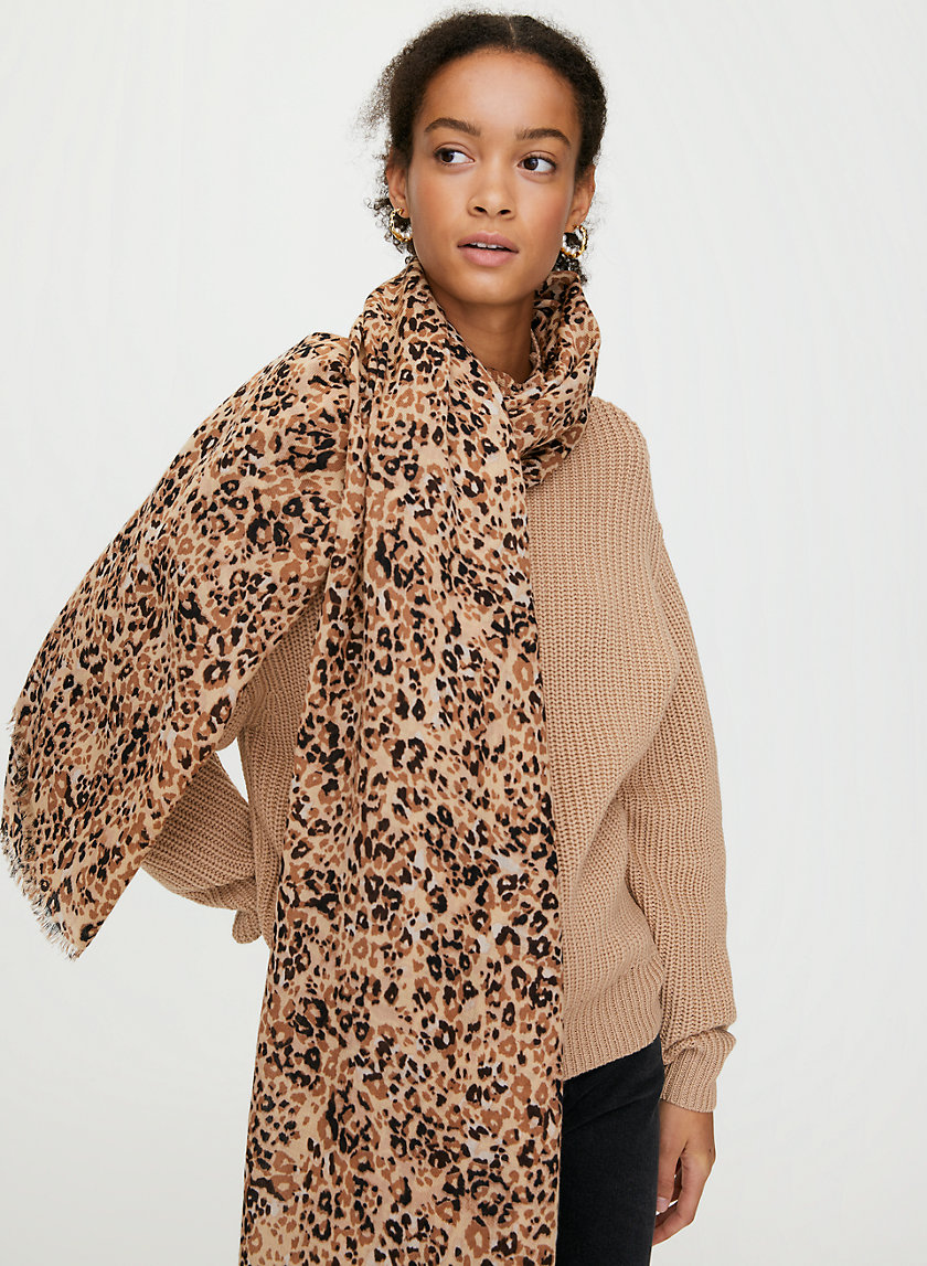 LEOPARD SCARF - Leopard fringe scarf LEOPARD SCARF - Leopard fringe scarf