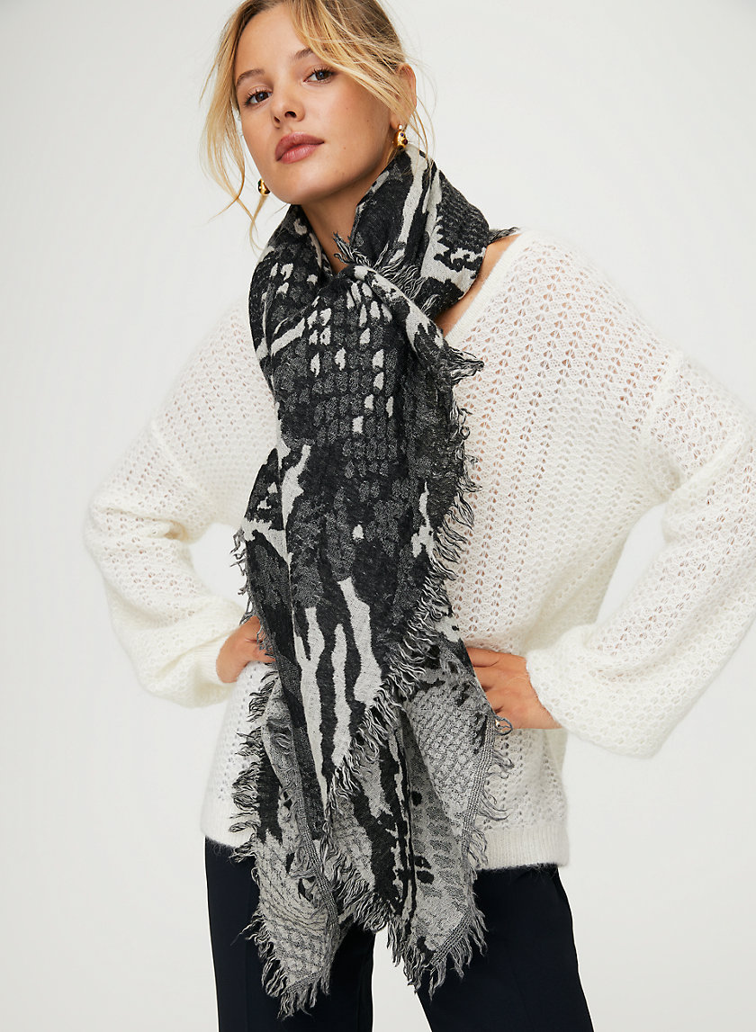 MIXED BLANKET SCARF - Wool blanket scarf MIXED BLANKET SCARF - Wool blanket scarf