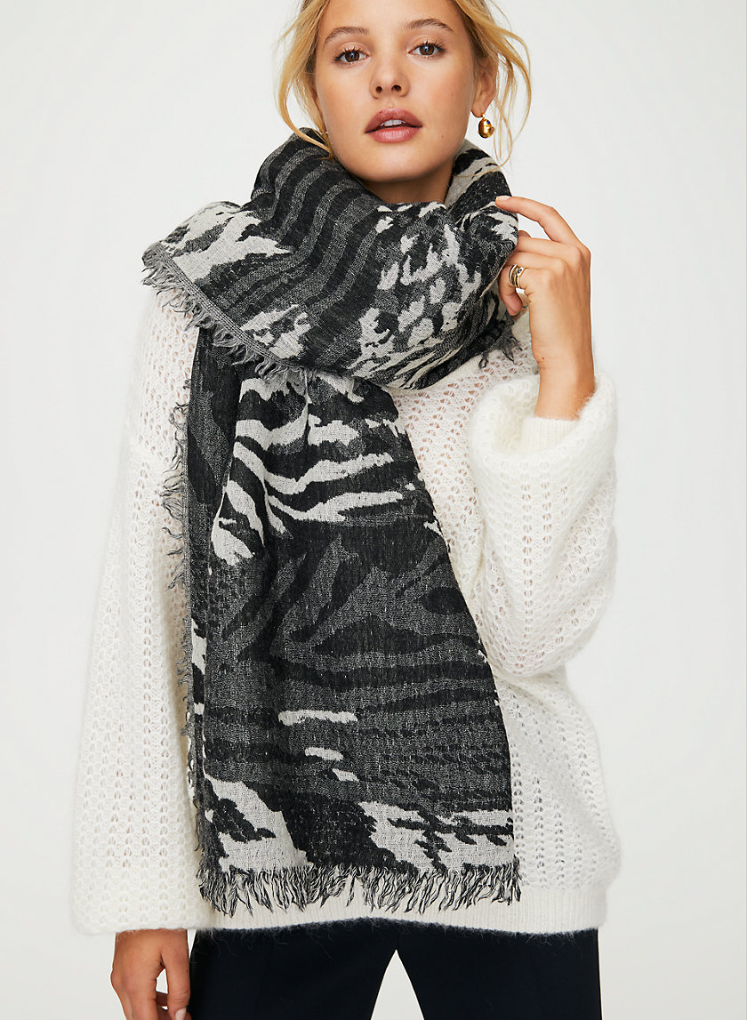MIXED BLANKET SCARF - Wool blanket scarf MIXED BLANKET SCARF - Wool blanket scarf
