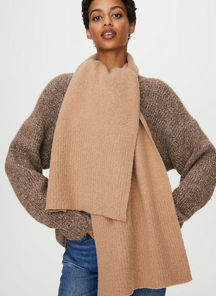 OBLONG BOUCLE SCARF - Wool boucle scarf OBLONG BOUCLE SCARF - Wool boucle scarf
