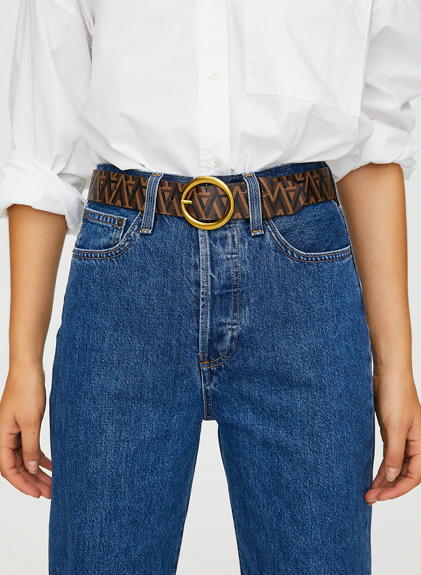 CLASSIC RING BELT - Monogram print belt CLASSIC RING BELT - Monogram print belt