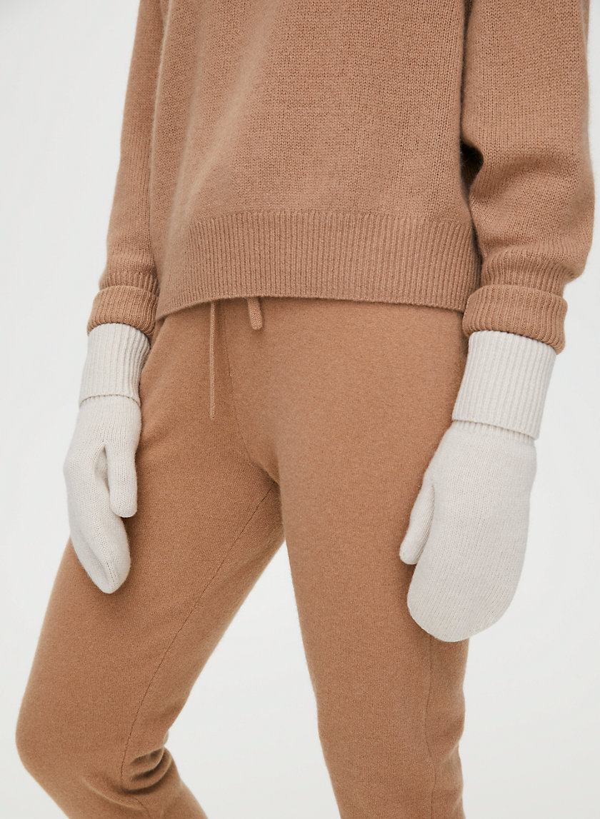 CASHMERE CUFFED MITTEN - Cashmere mittens CASHMERE CUFFED MITTEN - Cashmere mittens