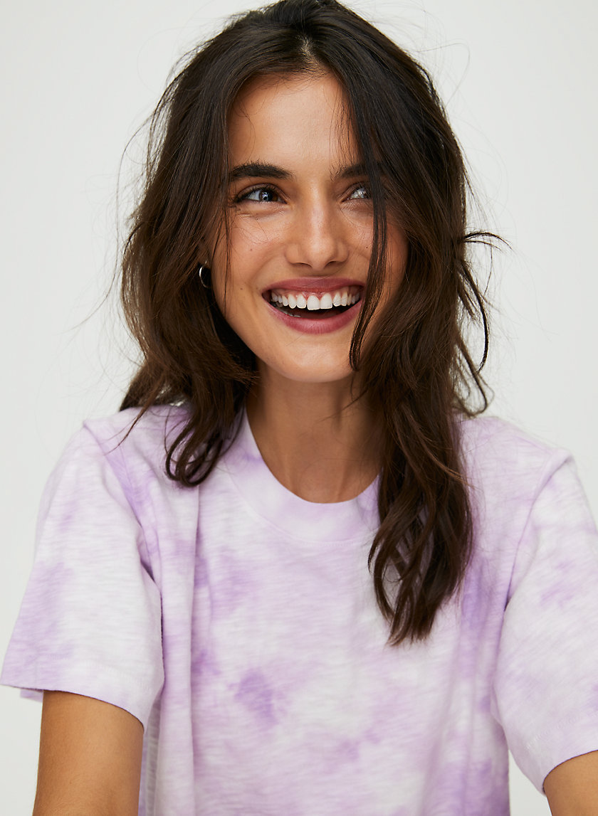 LENORA T-SHIRT - Cropped tye-dye t-shirt LENORA T-SHIRT - Cropped tye-dye t-shirt