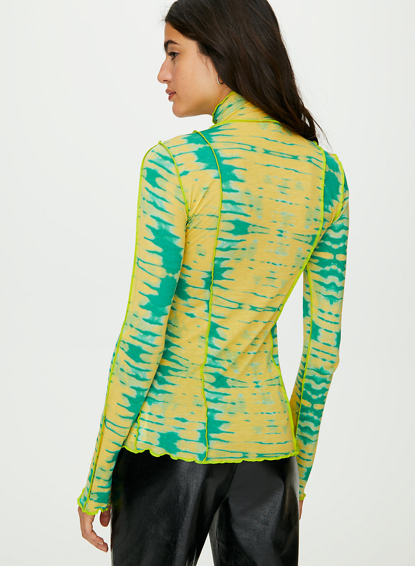 ORBIT TURTLENECK - Ruffled mock-neck longsleeve ORBIT TURTLENECK - Ruffled mock-neck longsleeve