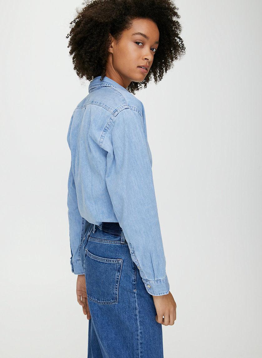 EMME OVERSHIRT - Button-up denim shirt EMME OVERSHIRT - Button-up denim shirt