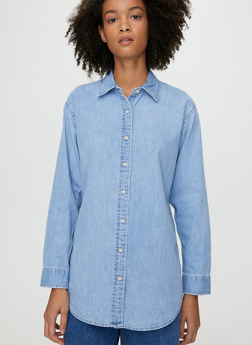 EMME OVERSHIRT - Button-up denim shirt EMME OVERSHIRT - Button-up denim shirt