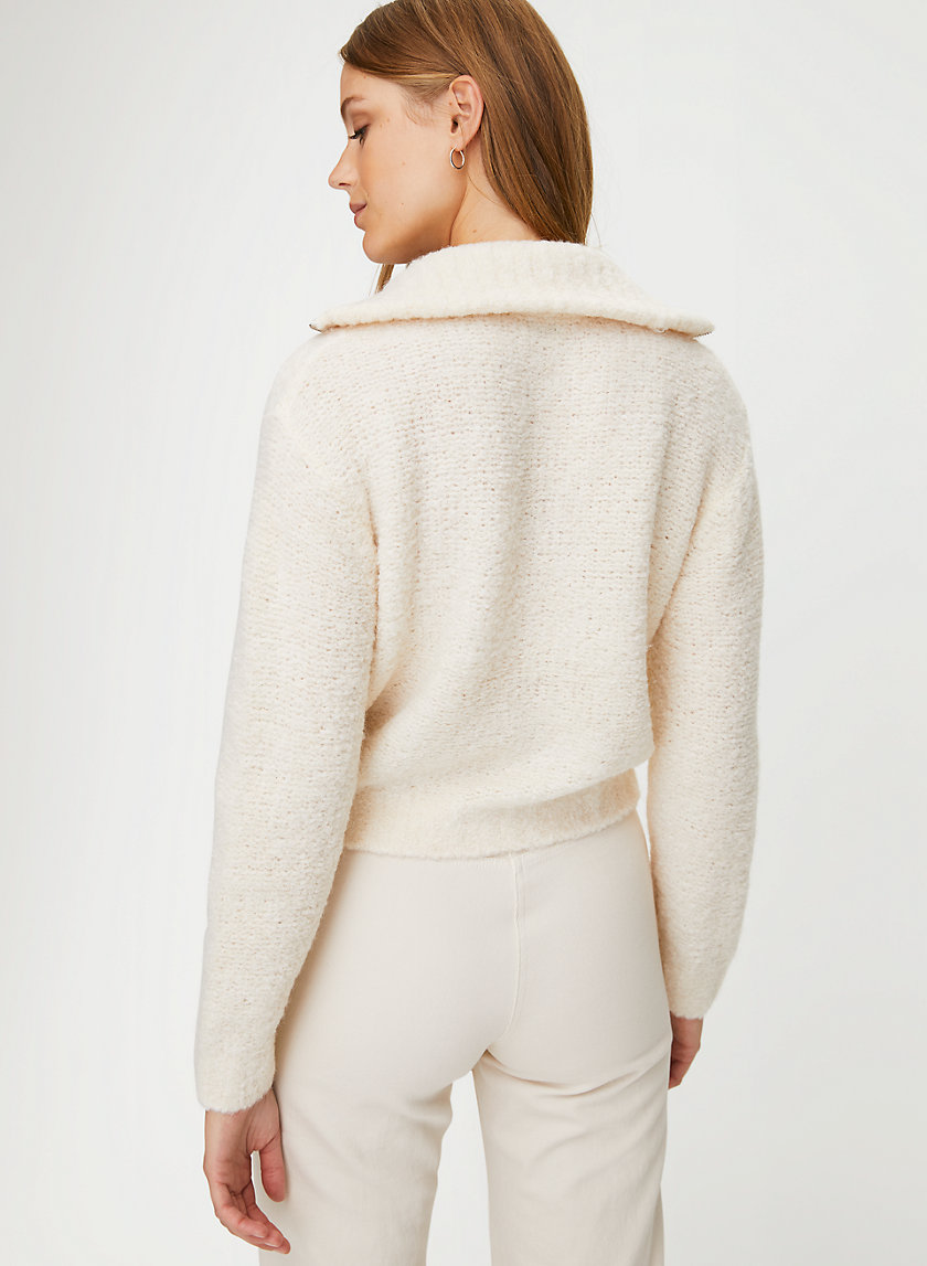 GWYNETH SWEATER - Alpaca-blend quarter-zip sweater GWYNETH SWEATER - Alpaca-blend quarter-zip sweater