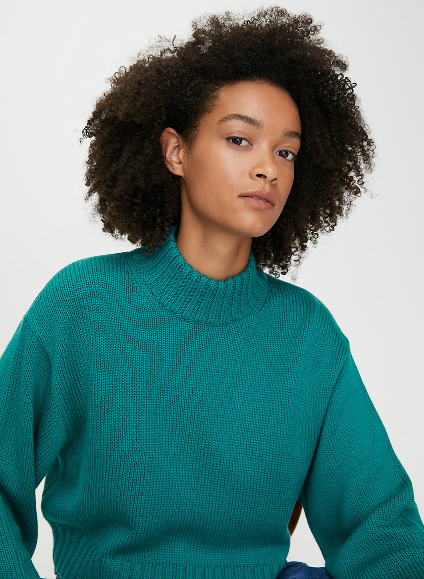 HEINEN SWEATER - Cropped, high-neck sweater HEINEN SWEATER - Cropped, high-neck sweater