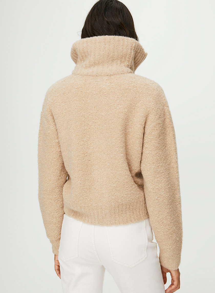 MARILYN SWEATER - Alpaca-blend zip-up sweater MARILYN SWEATER - Alpaca-blend zip-up sweater