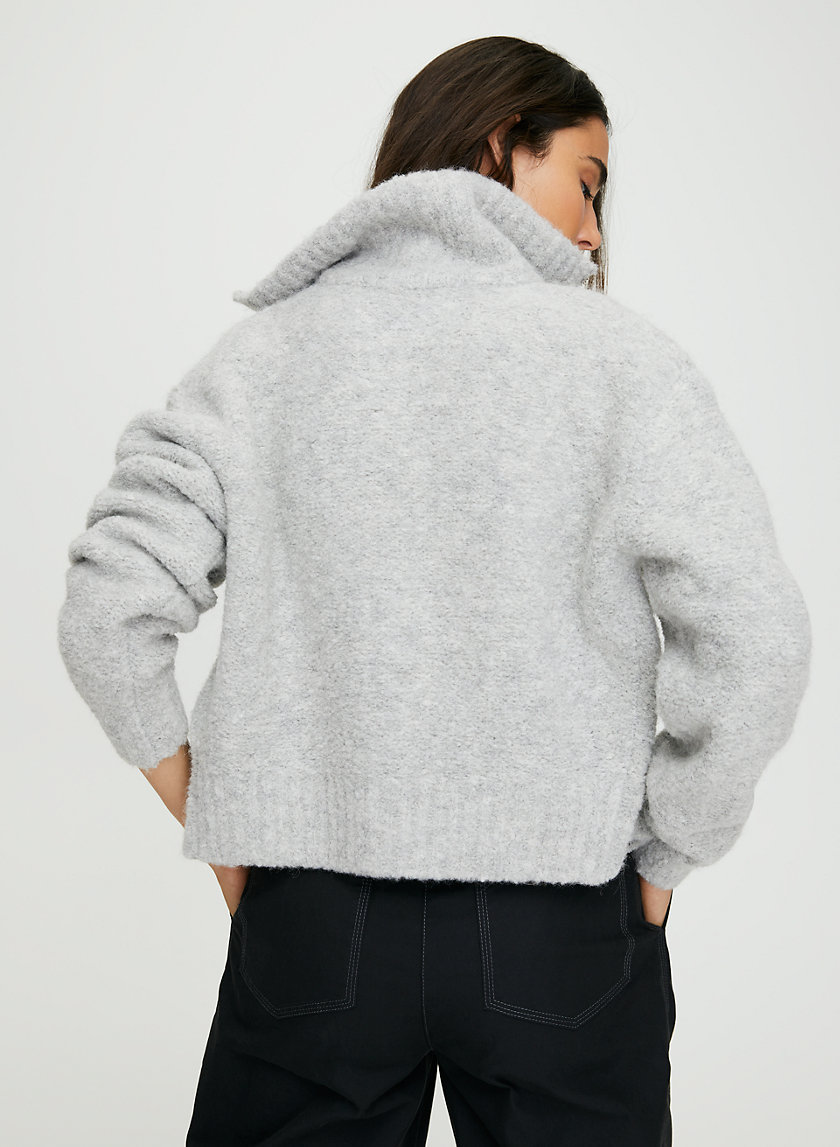 MARILYN SWEATER - Alpaca-blend zip-up sweater MARILYN SWEATER - Alpaca-blend zip-up sweater