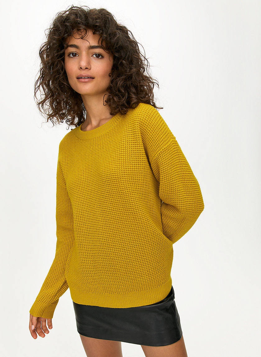 ISABELLI SWEATER - Waffle-knit crewneck sweater ISABELLI SWEATER - Waffle-knit crewneck sweater