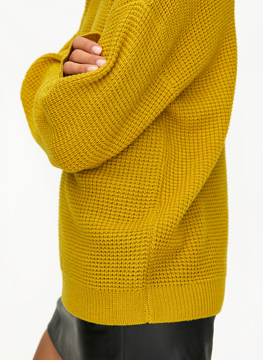 ISABELLI SWEATER - Waffle-knit crewneck sweater ISABELLI SWEATER - Waffle-knit crewneck sweater