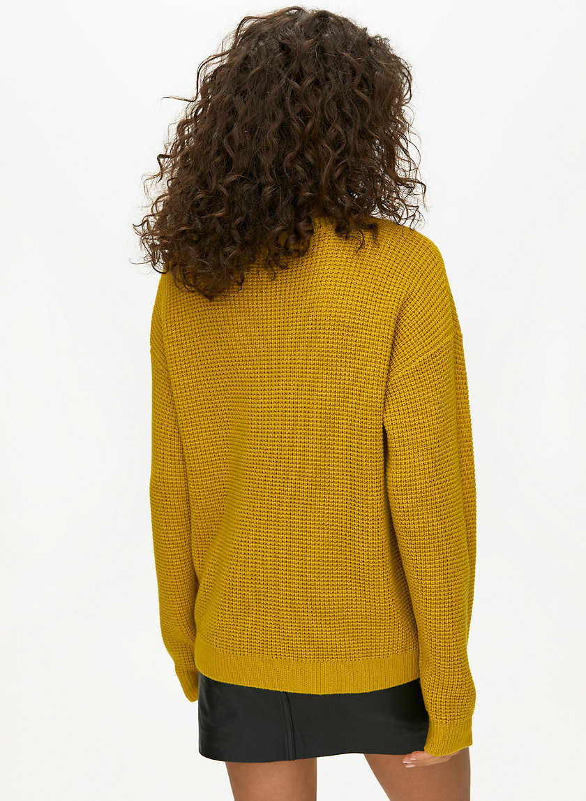 ISABELLI SWEATER - Waffle-knit crewneck sweater ISABELLI SWEATER - Waffle-knit crewneck sweater