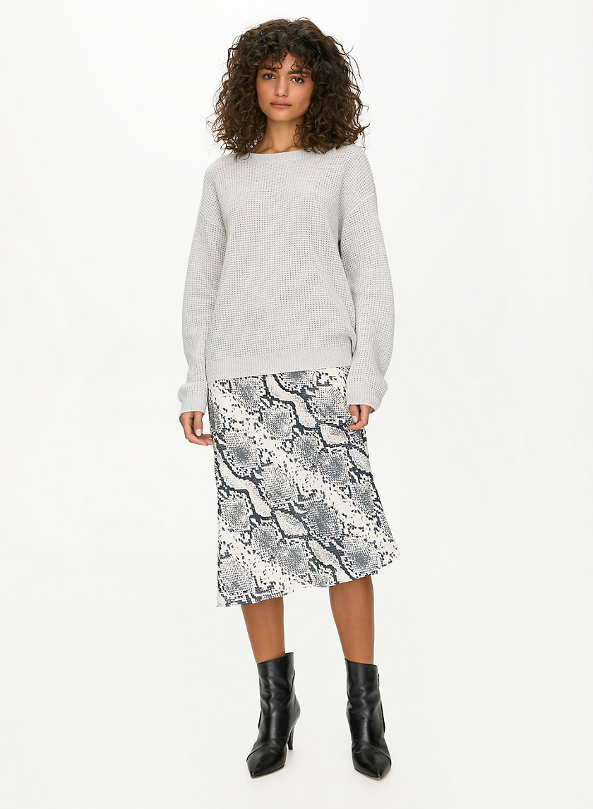 ISABELLI SWEATER - Waffle-knit crewneck sweater ISABELLI SWEATER - Waffle-knit crewneck sweater