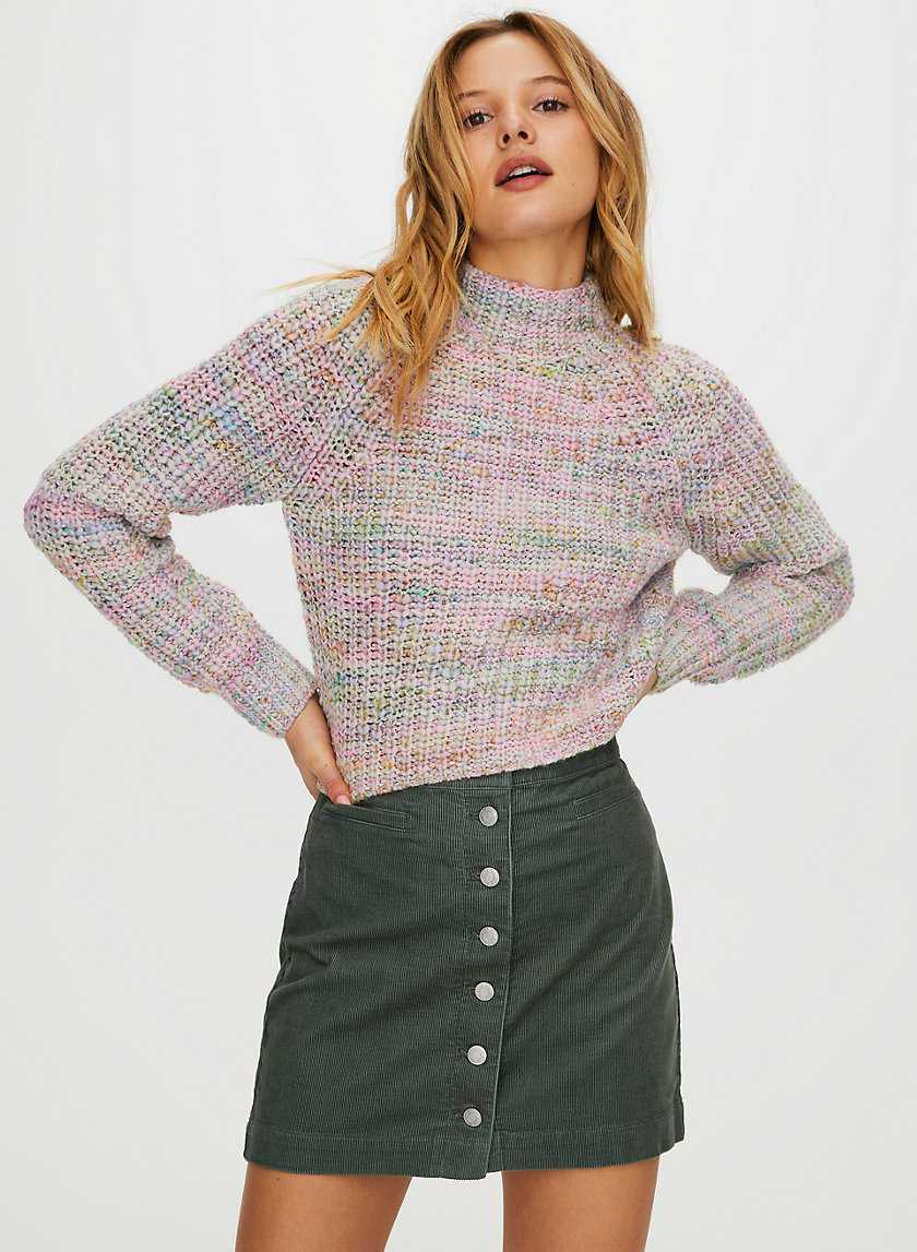 RETROGRADE MOCKNECK - Cropped, long-sleeve wool sweater RETROGRADE MOCKNECK - Cropped, long-sleeve wool sweater