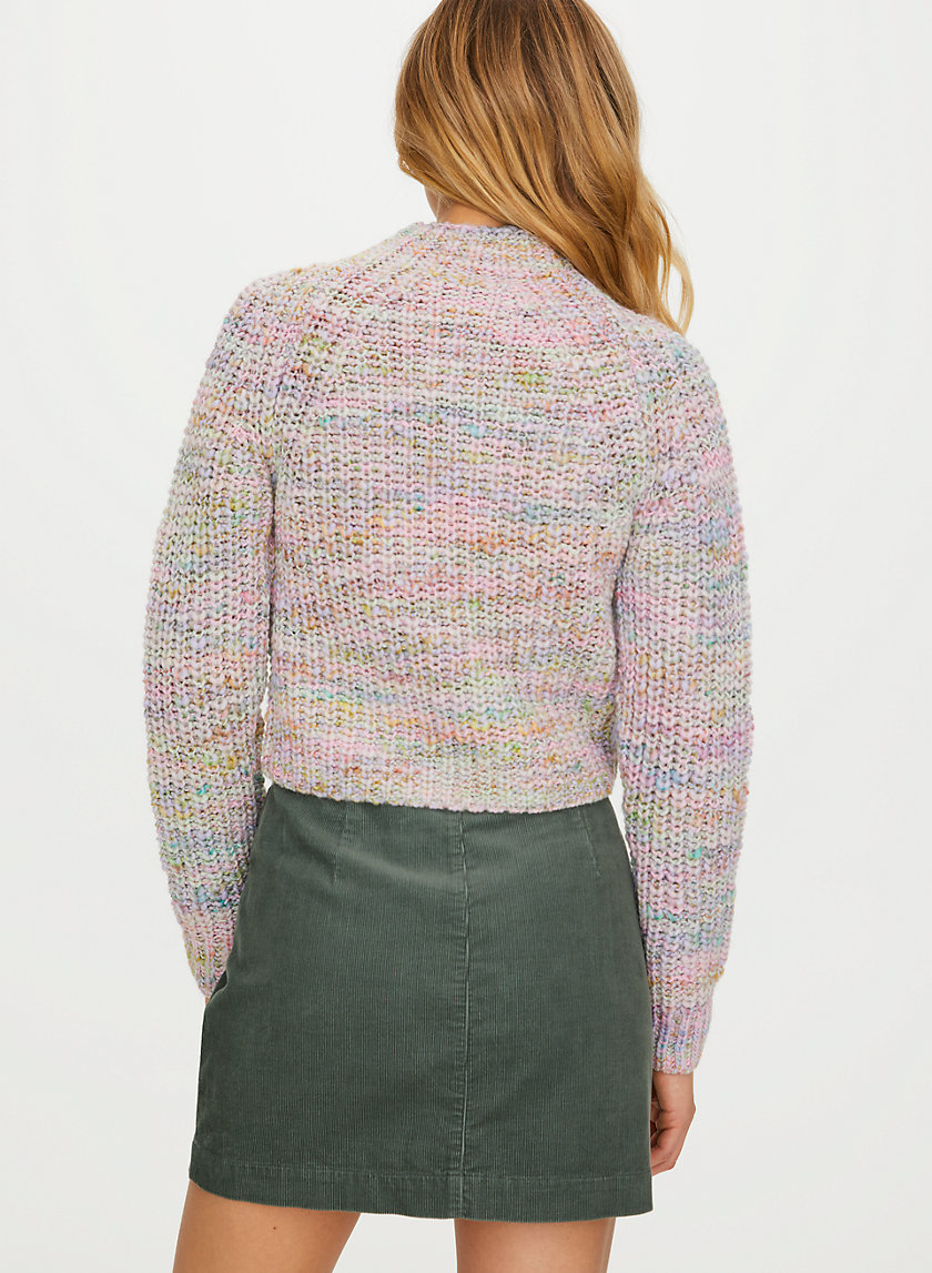 RETROGRADE MOCKNECK - Cropped, long-sleeve wool sweater RETROGRADE MOCKNECK - Cropped, long-sleeve wool sweater