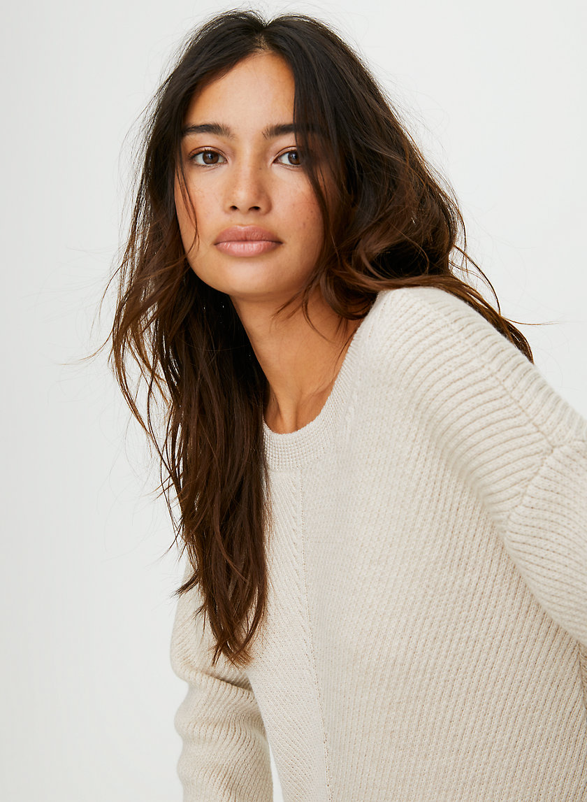 ISABELLI SWEATER - Chevron merino wool sweater ISABELLI SWEATER - Chevron merino wool sweater