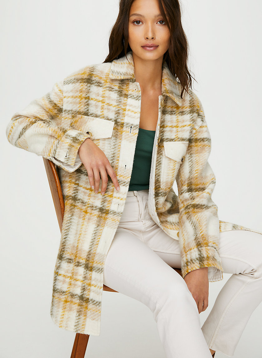 GANNA JACKET - Plaid wool utility jacket GANNA JACKET - Plaid wool utility jacket