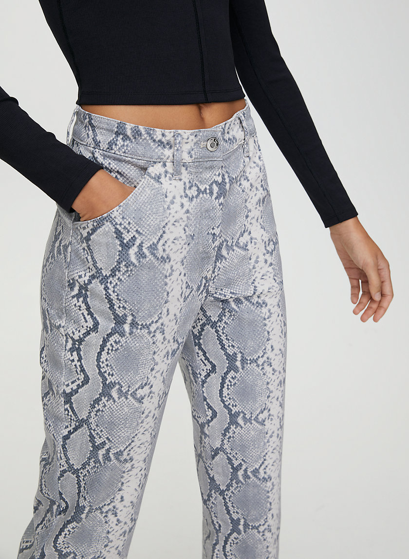 KELSEY PANT - Snake print utility pant KELSEY PANT - Snake print utility pant