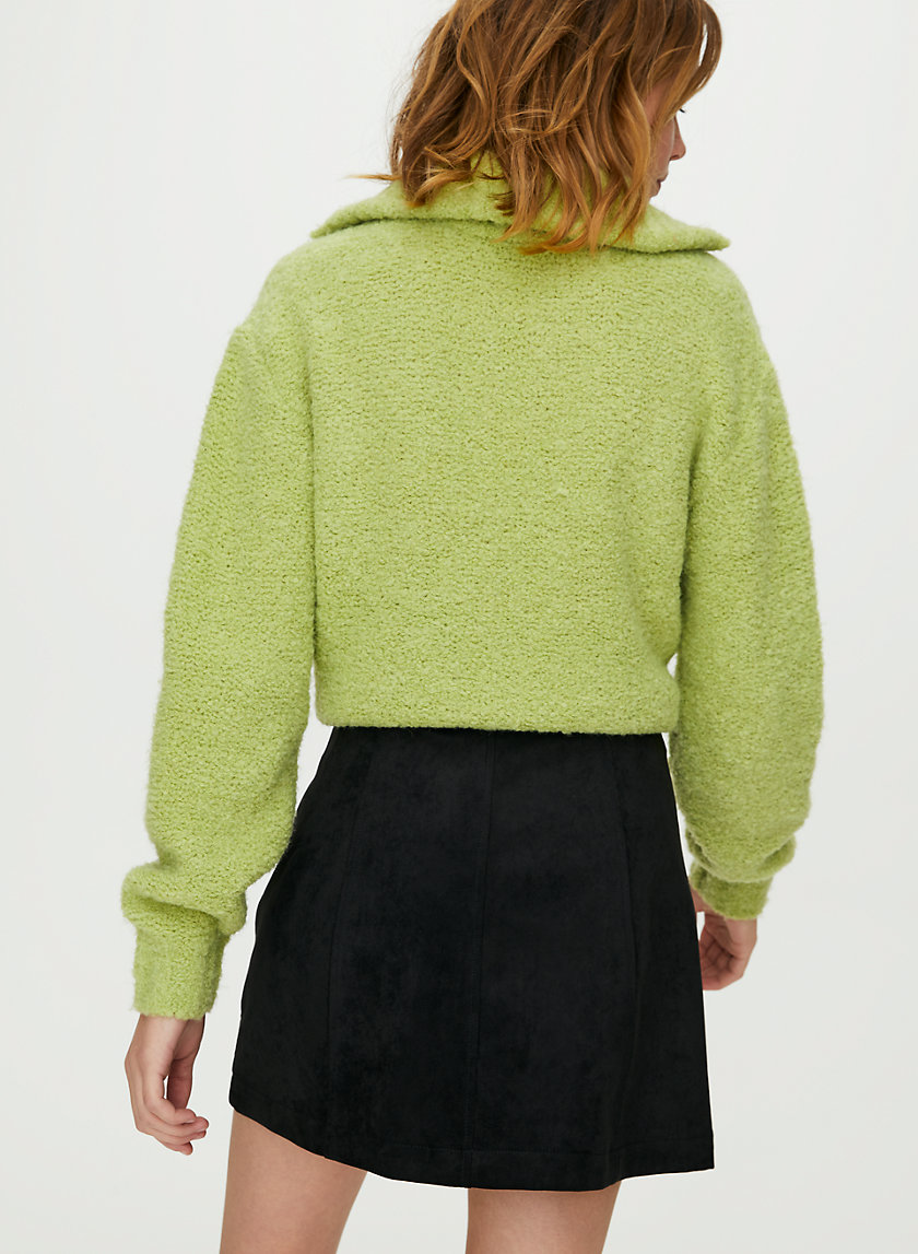 NEW ZIP-UP MINI SKIRT - Faux suede, zip-up mini skirt NEW ZIP-UP MINI SKIRT - Faux suede, zip-up mini skirt