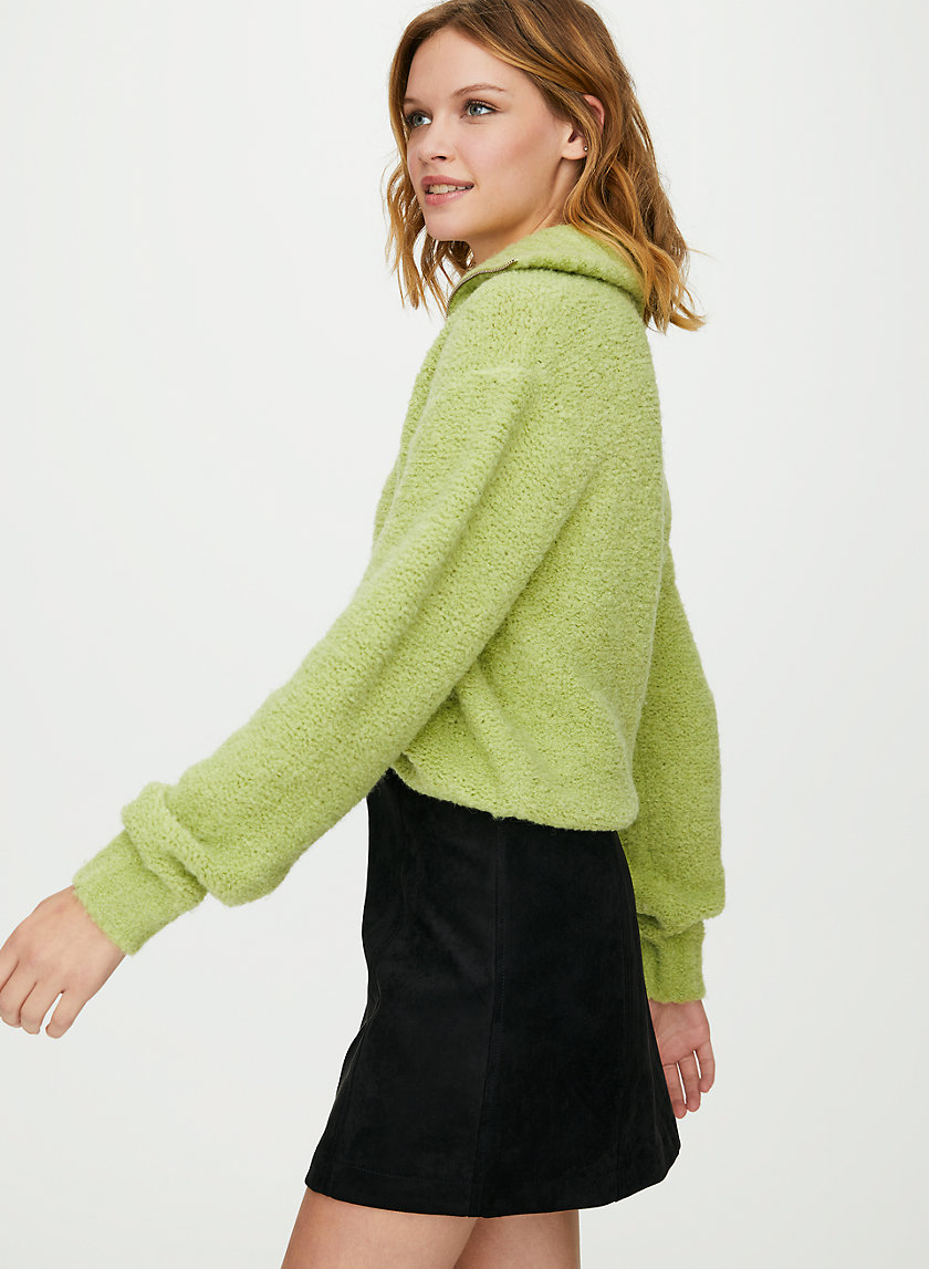 NEW ZIP-UP MINI SKIRT - Faux suede, zip-up mini skirt NEW ZIP-UP MINI SKIRT - Faux suede, zip-up mini skirt